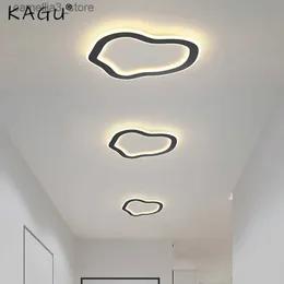 Plafoniere Semplice Lampada da corridoio rotonda Lampada da soffitto a LED Dia 25 cm Montata Plafoniere da cucina creativa Lampada da soffitto quadrata per interni domestici Q231120