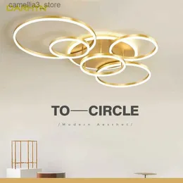 Plafoniere Moderne LED Lampadario a soffitto Illuminazione per soggiorno Camera da letto Luci Lampade per interni Parlor Foyer Lustres Lampadari Apparecchio Q231120