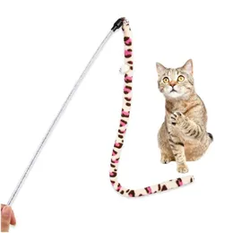 Gato brinquedos criativo gato brinquedos plástico gatinho varas interativas engraçado vara de pesca jogo varinha pena vara brinquedo suprimentos para animais de estimação drop entrega dhxwr