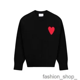 Ami Sweaters Paris Designer Sweaters Designer Amis de Coeur Love Jacquard Crew Neck Sweater Marca de moda streetwear visa jaqueta 2 5QMD