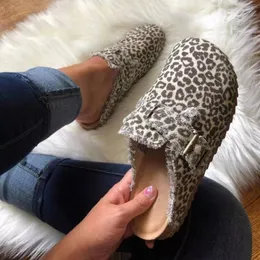 Of Dress Size C3047 Plus 2486B Women Summer Fashion Leopard Print Semi-Support Casual Loafers Ladies Socofy Flat Slip-On Shoes 230419