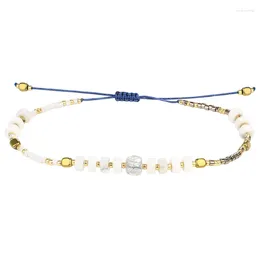 Strand KELITCH White Color Women's String Bracelets Seed Beads Friendship Beach Rainbow Miyuki
