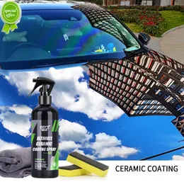 Keramisk beläggning för autofärg HGKJ S6 Crystal Wax Spray Nano Hydrofob vätskepolymer Oleophob Anti Rain Car Care