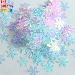 Pós acrílicos líquidos tct862 ano floco de neve lantejoulas açúcar para natal charme arte diy decorações manicure dicas decoração de inverno 231120