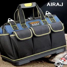 ツールバッグAiraj Multi-Function Tool Bag 1680d Oxford Cloth Electricianバッグマルチポケット防水防止防止防止防止バッグ230419