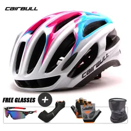 Capacetes de ciclismo Cairbull Bicycle Cycling Helmet MTB Mold Molded Men Mountain Mountain Bike Riding Capacete Ultralight 200G Speed ​​Racing Speed ​​Helmet