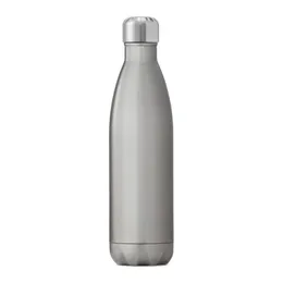 Bottiglia d'acqua in acciaio inossidabile con isolamento sottovuoto, rivestimento in argento, 25 oz