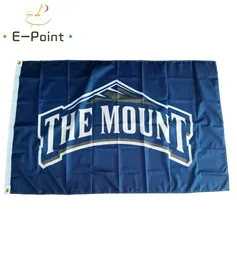 Mount St. Mary's Mountaineers-Flagge, 3 x 5 Fuß (90 x 150 cm), Polyester-Flagge, Banner-Dekoration, fliegende Hausgarten-Flagge, festliche Geschenke2759756