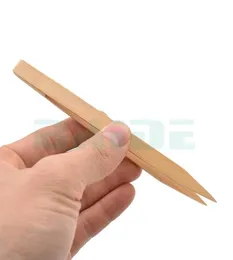 15 cm antistatisk främjande spetsig spets bambu rak pincezer te tong praktiskt verktyg9314429