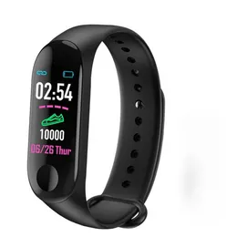 Nuovo M3 Plus Smart Watch Men Fitness Tracker Orologi Monitoraggio della frequenza cardiaca Smart Band Fitness Bracciale da donna per telefono cellulare