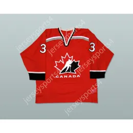 Custom RDE 33 Patrick Roy Team Canada Hockey Jersey New Top Top Sitched S-L-XL-XXL-3XL-4XL-5XL-6XL