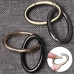 5 PCSCarabiners 2Pcs New Zinc Alloy Plated Gate Spring Oval Ring Buckles Clips Carabiner Purses Handbags Oval Push Trigger Snap Hooks Carabiners P230420