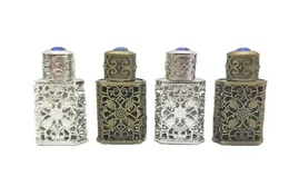 50 шт. 3 мл бронзовый стиль арабские флаконы для духов арабский стеклянный контейнер для бутылок с ремесленным украшением7975112