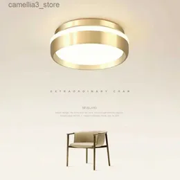 Ceiling Lights Modern LED Aisle Ceiling Light For Hallway Porch Balcony Bathroom Light Creative Luxury Internet Decor Circular Lighting Fixture Q231120