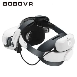VR -glasögon Bobovr M2 Pro Batteryhuvudrem för Oculus Quest 2 Elite Halo -rem med 5200mAh Batteripaket för Meta Quest2 VR -tillbehör 230419