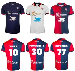 2023 24 Cagliari Calcio Obert Mens Soccer Jerseys Special Edition Nandez Viola Lapadula Zappa Home Away 3rd Football Shirt Kort ärmuniformer