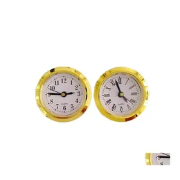 Other Clocks Accessories 5 Pack 50Mm Round Clock Insert Built In Roman And Arbic Numerals For Fit Up Repair Desk Quartz Replacemen Dh8Ju