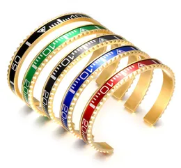 Duas cores misturadas manguito jóias mulher multifuncional velocímetro pulseira de energia vners relógio manguito jóias homem velocímetro italiano brace9382066