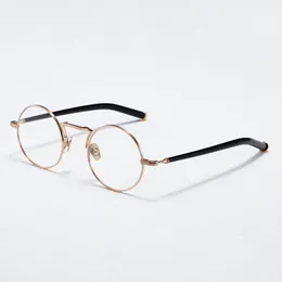 Optical Eyeglasses For Men Women Retro Designer 3119 Fashion Titanium Fiberglass Frames European and American Round Style Anti-Blue Light Lens Plate With Box