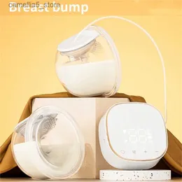 Tiralatte Separabile Doppio Lato Elettrico Pompa per L'allattamento al Seno Collettore Automatico del Latte Pompa per Il Latte da Indossare Invisibile per Mamme Impegnate Q231120