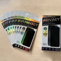 حامي شاشة الخصوصية الزجاجية المقسّر لـ iPhone 14 13 12 11Pro Series XS Max 10 PCS OF A BOX