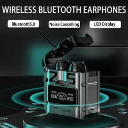 Mobiltelefonörlurar TWS M25 Bluetooth 5.3 Earphones Buller Refering Earbuds Trådlösa hörlurar HD Ring Stereo Sports Headset med MIC för YQ231120