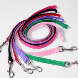 Dog Collars 1.5 110cm Pet Lead Leash Walking Jogging Outdoor Training Leashes Padded Short Belt For Large Medium Dogs Supplies