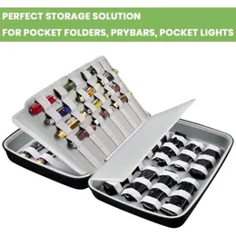 Knife Display Case For Pocket Knifes, Knives Displaying Storage Box Organizer Holds Up To 44+ Folding Knife For Survival, Tactical, for restaurant