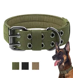 軍事戦術犬の襟K9作業耐久性調整可能な襟屋外トレーニングペットドッグカラー大犬用ペット製品x073120873