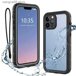 Cell Phone Cases Waterproof Case For IPhone 14 13 12 11 Pro Max XS Max XR Case Clear Armor Cover Diving Underwater Swim Outdoor Sports Shock Etui T231120
