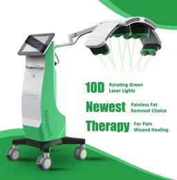 532nm Diodo Laser Máquina de emagrecimento de luz verde 10D Terapia com perda de gordura a laser maxlipo mestre para equipamento de cicatrização de feridas para dor