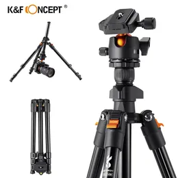 Tripods K F Concept 62.99 بوصة ترايبود كاميرا لترايبود DSLR من الألومنيوم المحمولة مع 360 درجة BANORA HEAD الإصدار السريع 230419