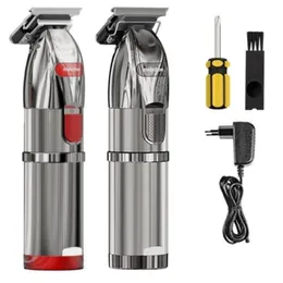 Clippers Trimmers Profesjonalny przewód bez włosów Clipper Madeshow M6 Fryzurka Włosy Trimmer do fryzjera wszystkie metalowe wykończenie do włosów maszyna 230419