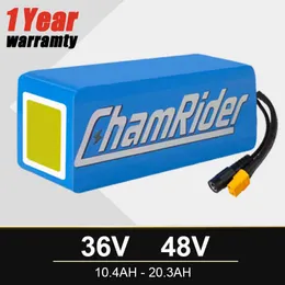 Chamrider 48Vバッテリー10AH EBIKEバッテリー20A BMS 48Vバッテリー30A 18650電動自転車用リチウムバッテリーパック