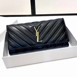 Designer y mulher carteiras de luxo longo porta-cartões estilos moda embreagem preto porta-cartões marca senhora fannypack bolsas de couro porta-cartões