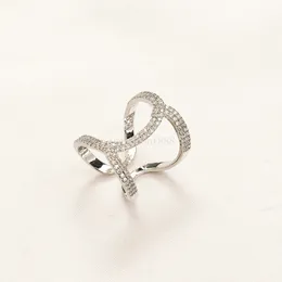 Letter Band Rings for Womens Jewelry Fashion Engagement Designer Diamond Ring