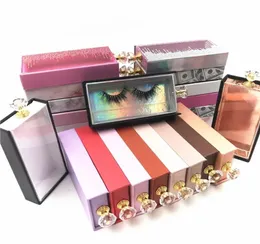 Hela Cruelty 3D Mink Eyelashes Privat Label Eyelash Box Pink Glitter Custom Eyelash Packaging5167433