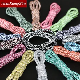 Shoe Parts Accessories 1Pair Reflective Shoelaces for Sneakers Shoe laces Safety reflective Shoelace Round Laces Shoes Strings 100120140160cm 231118