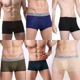 Underpants Male Sexy Underwear Elastic Boxer Shorts Trunks Boxers Panties Low Waist Hombre Bottoms Super Deal