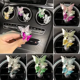 Kelebek klima havalandırma parfüm dekoratif klipsi uçucu yağlar difüzör difüzör havalandırma klipsleri araba hava spreyi