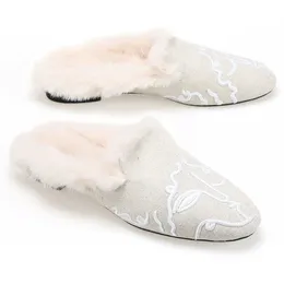Slippers Promotion Arrival Shoes Flat Home Soft Slip On Female House Faux Bedroom Furry Ladiesindoor Winter Hemp Rubber Plush 231120