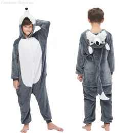 Pajamas الأطفال Pajamas Unicorn Pajamas Animal Kigurumi Wolf Costume Cartoon ANIME COSPLAY COSPLAY