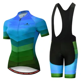 Kolarskie koszulki Miloto Women's Triathlon z krótkim rękawem Jersey Sets SKINSUIS MAILLOT ROPA CICLISMO Rowerowe Rowerowe koszule 231120