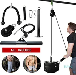 WholeFitness DIY Pulley Cable Machine Attachment System Arm Biceps Triceps Blaster Hand Strength Trainning Home Gym Workout E4662247