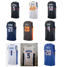 S SL 5 Paolo Banchero Basketball Jersey Screen Print Men Youth City Magics Cole Anthony Franz Wagner Wendell Carter Markelle Fultz Jalen SS
