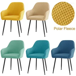 Pokrywa krzesełka 1/6PC polarna polar wysokie opadające ramię elastyczne rozciąganie gastronomiczne biuro studia