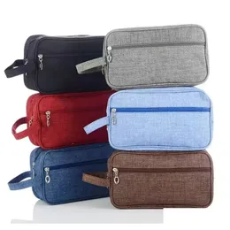 Storage Bags Cosmetic Bag Men Outdoor Travel Toiletries Organizer Wash Bags Portable Nylon Handbag Women Storage Pouch Makeup C258 Dro Otvxm