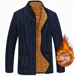 Men's Jackets Winter Coats Fleece Down Casual Thermal Thicker Warm Outerwear Male Plush Parkas Clothing Wholesale