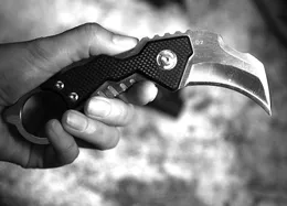 Высококачественный A1893 Karambit Knife D2 Satin Bled