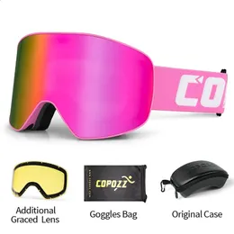 Gogle narciarskie profesjonalne okulary narciarskie mężczyźni kobiety antyfog cylindryczny śnieg gogle gogle UV Zimowe dorosłe sport snowboard gafas narciar